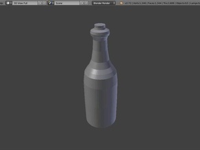 bottle 3d printing beer drink glass soda water wine 3d print model - Mito3D