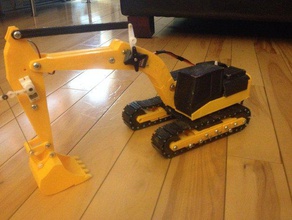 excavadora cat la robótica 3d print model - Mito3D