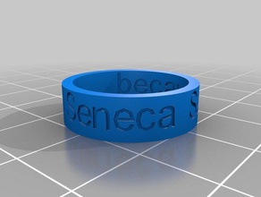 seneca sandbox ring rings customized 3d print model - Mito3D