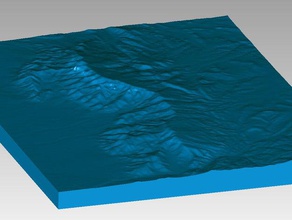 montanhas sandia 3 arc segundo dados de elevação 3d print model - Mito3D