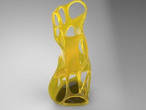 vazatriniks7 dekor serin vazo çiçek organik şekli 3d print model - Mito3D