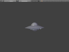 ufo A impressão 3d Objeto alien prop sci fi gratuito 3d print model - Mito3D
