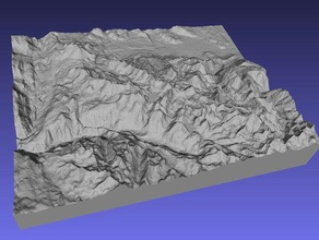 mammoth lakes de aprendizagem Mapa 3d geodésia a geografia o mapa alívio socorro em relevo topografia 3d print model - Mito3D