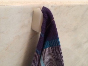 towel hook bit different bathroom holder 3d print model - Mito3D