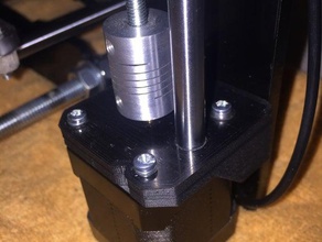 motor mount z axis prusa i3 rework 3d printer parts bottom z-axis 3d print model - Mito3D
