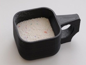 wasing polvo scoop de los hogares detergente en 3d print model - Mito3D