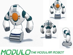 modulo model robots action android cyborg figure fit future mech miniature modular scifi snap space toy 3d print model - Mito3D