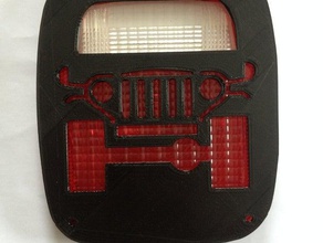 jeep cola cubierta de la luz 2 automoción grote tj wrangler 3d print model - Mito3D