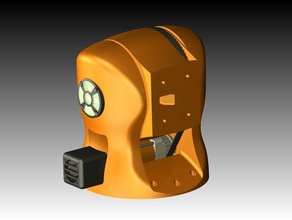 printable robot arm - orange version robotics 3d robotic 3d print model - Mito3D