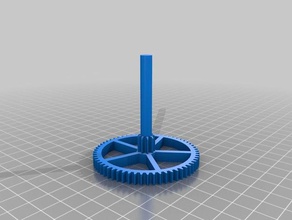 thicker rimmed gear wheel seconds 3d printed mechanical clock anchor escapement computer 3d print model - Mito3D