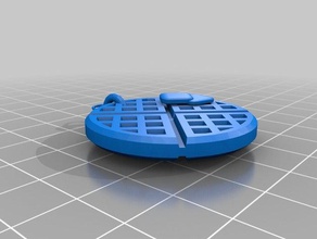 waffle charm butter 3d printing 3d print model - Mito3D