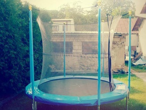 end cap trampoline enclosure net holder outdoor & garden 3d print model - Mito3D