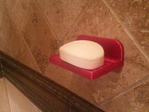 soap bar holder bathroom dish tray 3d print model - Mito3D