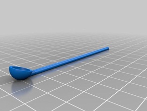 015ml stevia tsp equivalent measuring spoon - angled kitchen & dining customized 3d print model - Mito3D