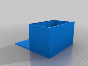 90 w x 160 l h - paramétrique boîte à couvercle coulissant porte-outils & boîtes personnalisé 3d print model - Mito3D