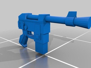 28mm aventureiros pistola adereços braços bits laser miniatura minio necromunda armas 3d print model - Mito3D