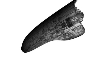 nave espacial vehículos crucero de batalla el buque guerra cruiser traslado espacio la starcruiser starship 3d print model - Mito3D