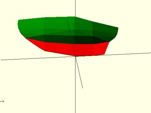 Segelboot-Rumpf sport & im freien Boot hull Segelboot mieten 3D print model - Mito3D