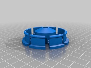 meu personalizados paramétrico de filamentos spool hub 608zz rolamento Impressora 3d acessórios personalizado 3d print model - Mito3D