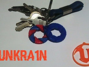 portal aperture science - keychain keychains logo 2 video game games 3d print model - Mito3D