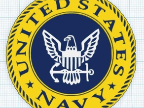 us-navy-logo Schilder & logos logo navy 3d print model - Mito3D