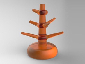 anel da árvore casa de banho diy senhora 3d print model - Mito3D