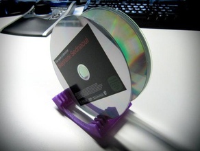 cd - dvd stand organization holder 3d print model - Mito3D