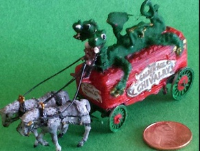 a idade de ouro cavalaria circo vagão kit veículos modelo dragão mineature 3d print model - Mito3D