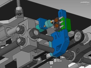 ayarlanabilir y endstop prusai3 3d yazıcı parçaları prusa i3 y-endstop arabası 3d print model - Mito3D