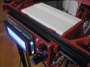 ramps 14 sized smart lcd controller box - mini kossel attachment 3d printer accessories case enclosure 3d print model - Mito3D
