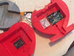 sihirli kalp interaktif sanat arduino coeur coeurs cuore oyun hayat kalpler tutucu iphone jeux led matrix ışık ışıklar müzik telefon Sevgililer Günü hediyeleri 3d print model - Mito3D