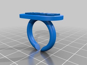 my customized text ring rings customized 3d print model - Mito3D