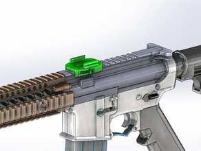 gopro quick release weaver rail sport & outdoors ar ar15 gun mount 3d print model - Mito3D