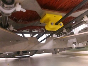 y belt fastener prusa i3 steel openscad 3d printer parts leonardo openscadtutorial scad bed tensioner 3d print model - Mito3D