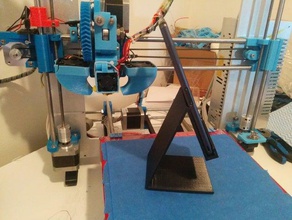 fixed customizable mobile phone stand customizer dock openscad 3d print model - Mito3D