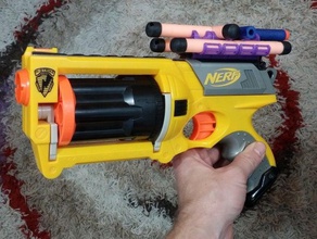mini pistolero del diablo nerf munizioni titolare giocattolo & accessori di gioco nerfgun dart pistola semplice stock montaggio arma 3d print model - Mito3D