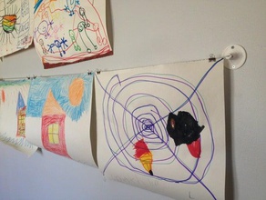 enfant de la galerie d'art mur décor art les enfants support mural 3d print model - Mito3D