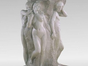 la solitude de l'âme modélisé plâtre 1901 marbre sculpté, 1914 les analyses des répliques 123d catch l'aic art sculpture institut d'art chicago 3d print model - Mito3D