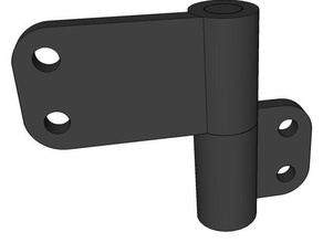 door hinge assembly buzzbox enclosure 3d printer accessories afinia up plus 2 3d print model - Mito3D