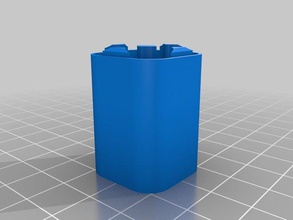 mon aa 2 boîtier de la batterie les conteneurs personnalisé 3d print model - Mito3D