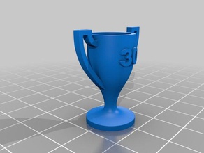 trofeo - 30 años de edad 3d print model - Mito3D