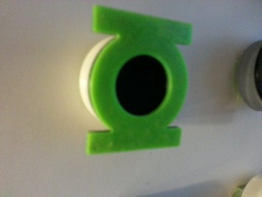 lanterna verde badge guinzaglio di copertura accessori 3d print model - Mito3D