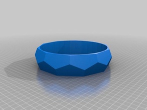 my customized beautiful chunky bracelet other 3d print model - Mito3D