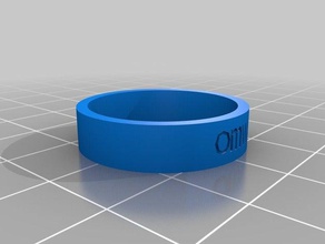 meine benutzerdefinierte ring 2 Ringe kundengebundene 3d print model - Mito3D