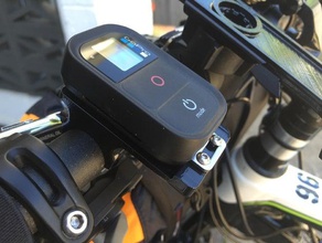 gopro remote 22mm handle bar bike mount camera 3d print model - Mito3D