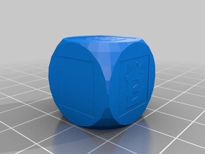 real b dice customized 3d print model - Mito3D