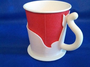 v2 cat type 7 oz paper cup holder kitchen & dining 3d print model - Mito3D