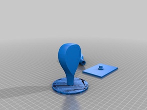 polymer-Stempel Griff steckbarer diy 3d samp 3d print model - Mito3D