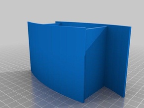 curved pencil holder ii office 3d print model - Mito3D