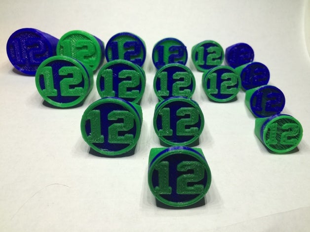 seahawks de seattle le 12e homme l'anneau - 6 tailles sport et loisirs 3D print model - Mito3D